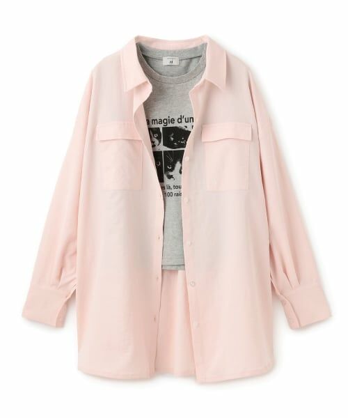 POM PONETTE AMI / ポンポネット アミ シャツ・ブラウス | 【AMI】ビッグシャツ×コンパクトTシャツセット | 詳細13