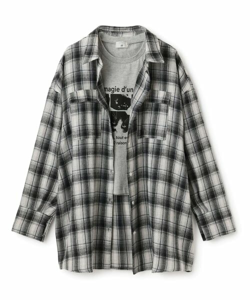 POM PONETTE AMI / ポンポネット アミ シャツ・ブラウス | 【AMI】ビッグシャツ×コンパクトTシャツセット | 詳細14