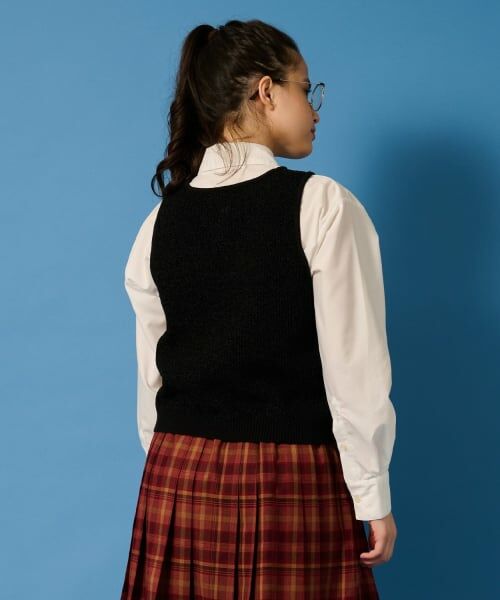 POM PONETTE AMI / ポンポネット アミ シャツ・ブラウス | 【AMI】パール衿シャツ×ニットベスト | 詳細17