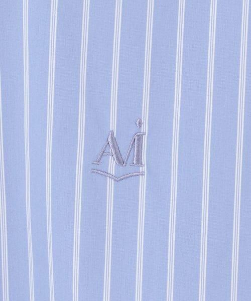 POM PONETTE AMI / ポンポネット アミ シャツ・ブラウス | 【AMI】パール衿シャツ×ニットベスト | 詳細7