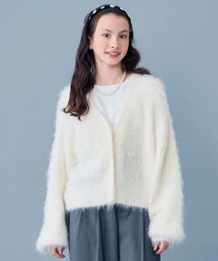 POM PONETTE AMI / ポンポネット アミ カーディガン・ボレロ | 【AMI】シャギーニットカーデ×ロンTセット