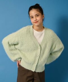 POM PONETTE AMI / ポンポネット アミ カーディガン・ボレロ | 【AMI】シャギーニットカーデ×ロンTセット