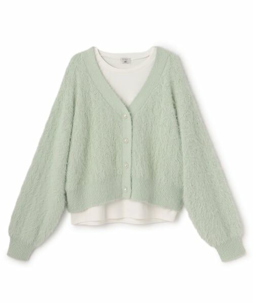 POM PONETTE AMI / ポンポネット アミ カーディガン・ボレロ | 【AMI】シャギーニットカーデ×ロンTセット | 詳細12