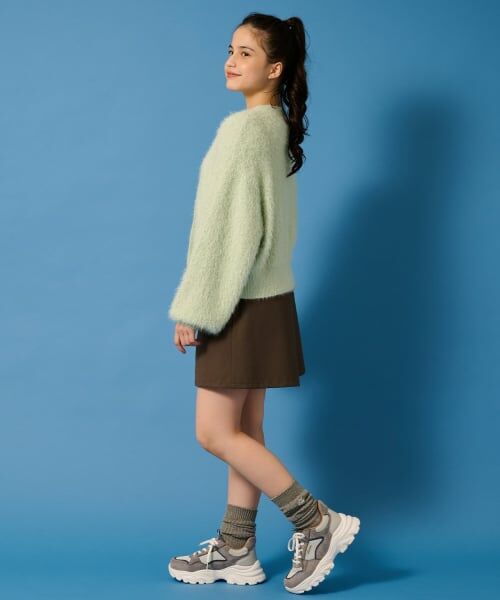 POM PONETTE AMI / ポンポネット アミ カーディガン・ボレロ | 【AMI】シャギーニットカーデ×ロンTセット | 詳細14