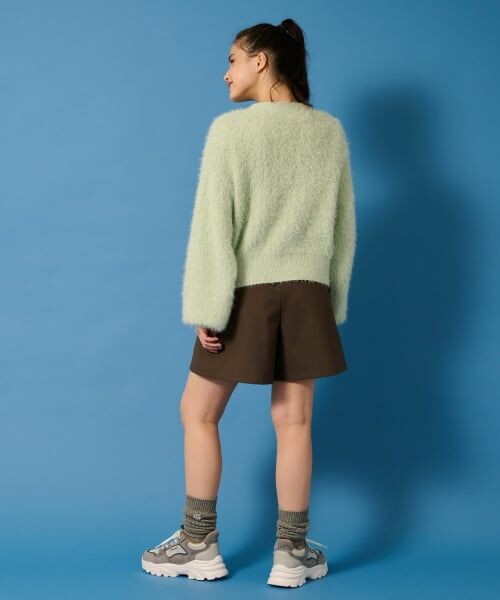 POM PONETTE AMI / ポンポネット アミ カーディガン・ボレロ | 【AMI】シャギーニットカーデ×ロンTセット | 詳細15