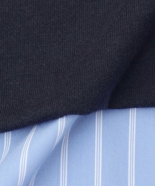 POM PONETTE AMI / ポンポネット アミ ミニ丈・ひざ丈ワンピース | 【AMI】ミニ裏毛ベスト×ペプラムシャツワンピースセット | 詳細10