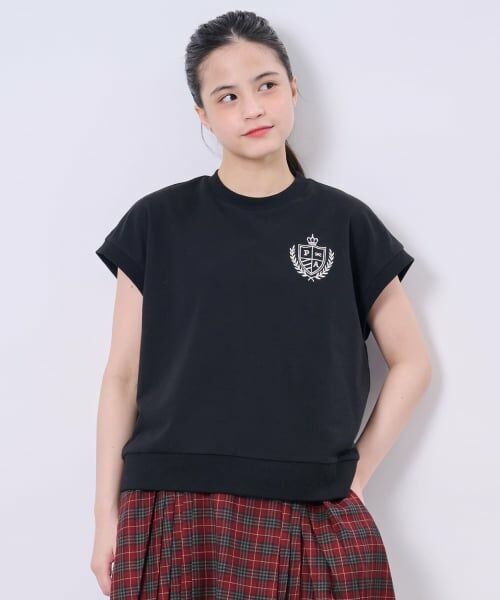 POM PONETTE AMI / ポンポネット アミ ミニ丈・ひざ丈ワンピース | 【AMI】ミニ裏毛ベスト×ペプラムシャツワンピースセット | 詳細24