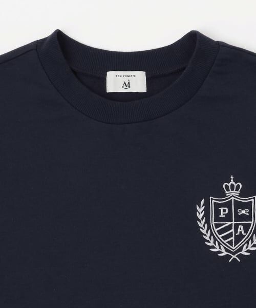 POM PONETTE AMI / ポンポネット アミ ミニ丈・ひざ丈ワンピース | 【AMI】ミニ裏毛ベスト×ペプラムシャツワンピースセット | 詳細3