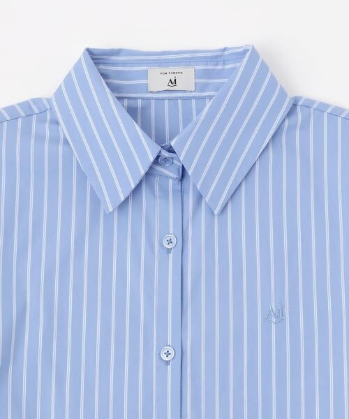 POM PONETTE AMI / ポンポネット アミ ミニ丈・ひざ丈ワンピース | 【AMI】ミニ裏毛ベスト×ペプラムシャツワンピースセット | 詳細6