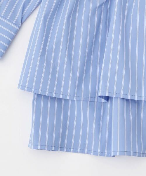 POM PONETTE AMI / ポンポネット アミ ミニ丈・ひざ丈ワンピース | 【AMI】ミニ裏毛ベスト×ペプラムシャツワンピースセット | 詳細9