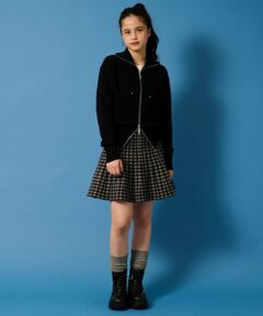 POM PONETTE AMI / ポンポネット アミ ショート・ハーフ・半端丈パンツ | 【AMI】ダブルジップニットカーデ×チェックマーメイドスカート