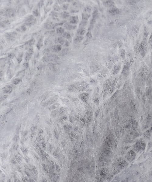 POM PONETTE AMI / ポンポネット アミ ニット・セーター | 【AMI】Vネック猫シャギーニット×Tシャツセット | 詳細7