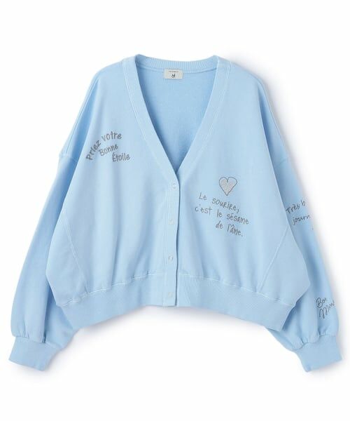 POM PONETTE AMI / ポンポネット アミ カーディガン・ボレロ | 【AMI】らくがき刺しゅうウラケカーディガン | 詳細7