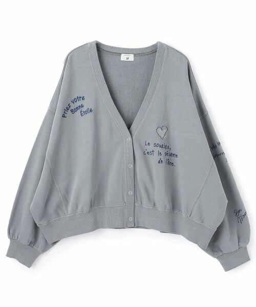 POM PONETTE AMI / ポンポネット アミ カーディガン・ボレロ | 【AMI】らくがき刺しゅうウラケカーディガン | 詳細8