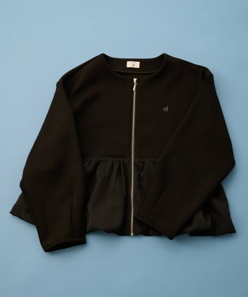 POM PONETTE AMI / ポンポネット アミ カーディガン・ボレロ | 【AMI】ダンボールバルーンジップカーディガン | 詳細11