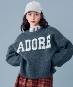 POM PONETTE AMI / ポンポネット アミ ニット・セーター | 【AMI】立体ジャカードプルオーバー