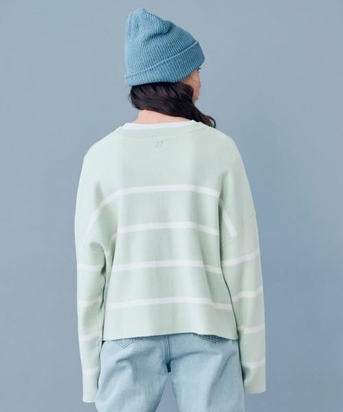 POM PONETTE AMI / ポンポネット アミ ニット・セーター | 【AMI】ボーダーフェルトロゴニット | 詳細12