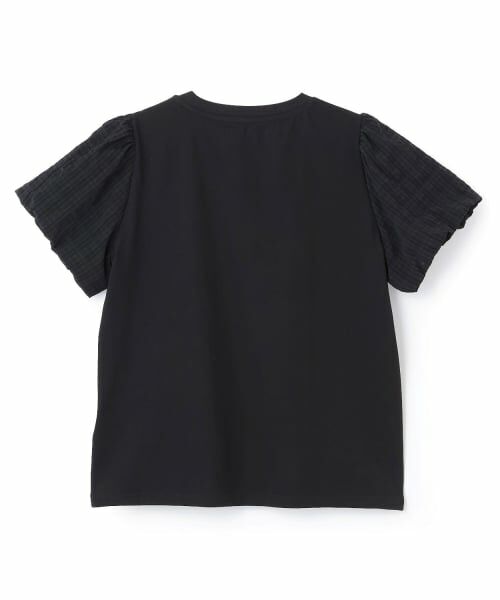 POM PONETTE AMI / ポンポネット アミ Tシャツ | 【AMI】接触冷感チェックバルーンスリーブTシャツ | 詳細1