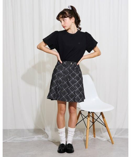 POM PONETTE AMI / ポンポネット アミ Tシャツ | 【AMI】接触冷感チェックバルーンスリーブTシャツ | 詳細11