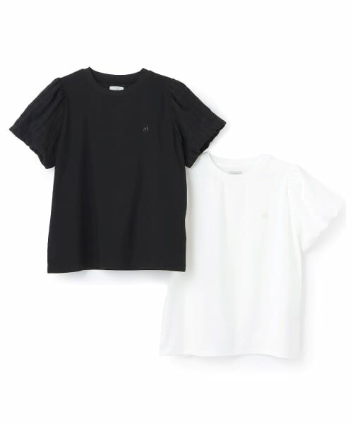 POM PONETTE AMI / ポンポネット アミ Tシャツ | 【AMI】接触冷感チェックバルーンスリーブTシャツ | 詳細7