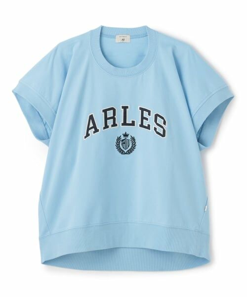 POM PONETTE AMI / ポンポネット アミ Tシャツ | 【AMI】ワッペン刺しゅう変形プルオーバー（サックス）