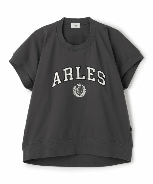 POM PONETTE AMI / ポンポネット アミ Tシャツ | 【AMI】ワッペン刺しゅう変形プルオーバー（チャコール）