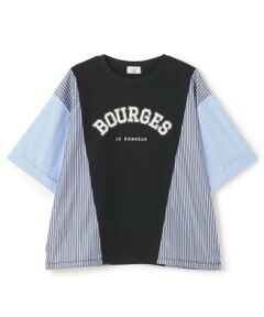 POM PONETTE AMI / ポンポネット アミ Tシャツ | 【AMI】異素材切替ロゴTシャツ