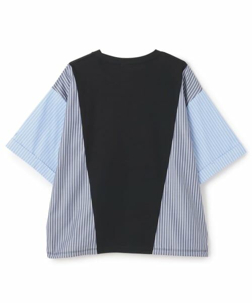 POM PONETTE AMI / ポンポネット アミ Tシャツ | 【AMI】異素材切替ロゴTシャツ | 詳細1