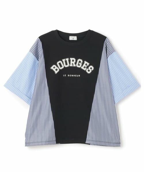 POM PONETTE AMI / ポンポネット アミ Tシャツ | 【AMI】異素材切替ロゴTシャツ | 詳細12