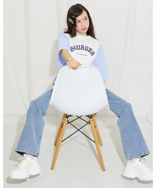 POM PONETTE AMI / ポンポネット アミ Tシャツ | 【AMI】異素材切替ロゴTシャツ | 詳細17