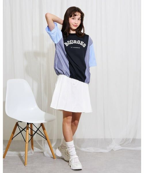 POM PONETTE AMI / ポンポネット アミ Tシャツ | 【AMI】異素材切替ロゴTシャツ | 詳細18