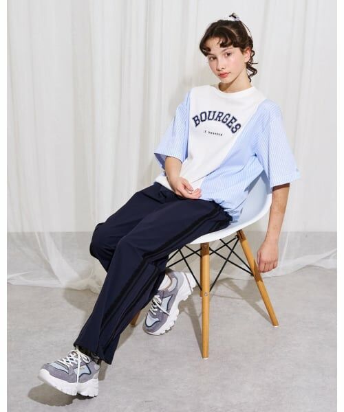 POM PONETTE AMI / ポンポネット アミ Tシャツ | 【AMI】異素材切替ロゴTシャツ | 詳細19