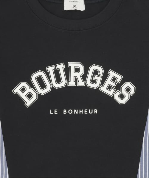 POM PONETTE AMI / ポンポネット アミ Tシャツ | 【AMI】異素材切替ロゴTシャツ | 詳細3