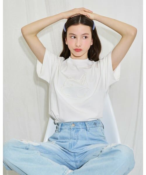 POM PONETTE AMI / ポンポネット アミ Tシャツ | 【AMI】ロープ刺しゅうTシャツ | 詳細16