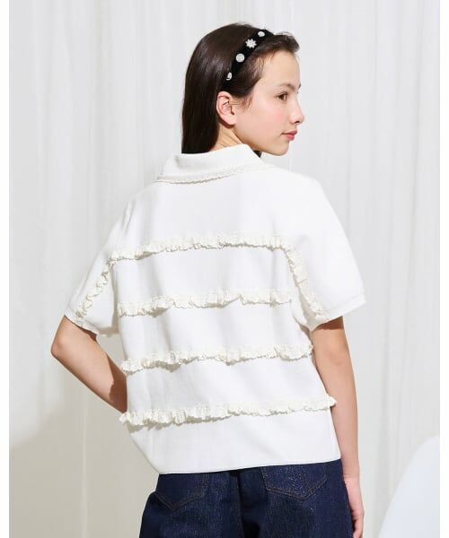 POM PONETTE AMI / ポンポネット アミ カーディガン・ボレロ | 【AMI】レースカーディガン | 詳細12