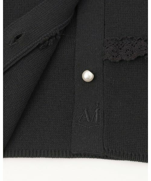 POM PONETTE AMI / ポンポネット アミ カーディガン・ボレロ | 【AMI】レースカーディガン | 詳細4