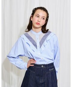 POM PONETTE AMI / ポンポネット アミ シャツ・ブラウス | 【AMI】クレイジースタンドカラーブラウス