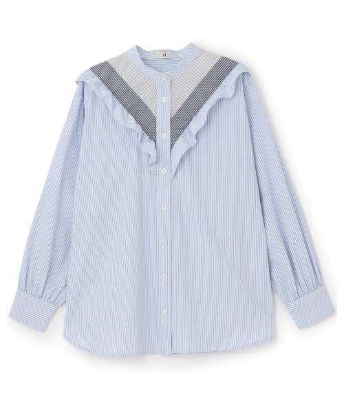 POM PONETTE AMI / ポンポネット アミ シャツ・ブラウス | 【AMI】クレイジースタンドカラーブラウス | 詳細7