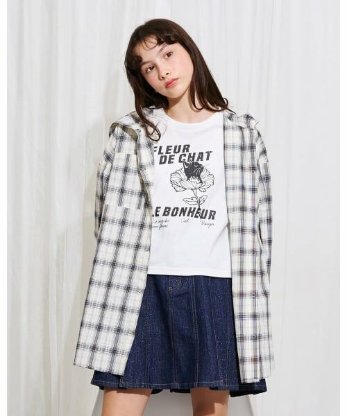 POM PONETTE AMI / ポンポネット アミ シャツ・ブラウス | 【AMI】フードシャツインナーTセット（アイボリー）