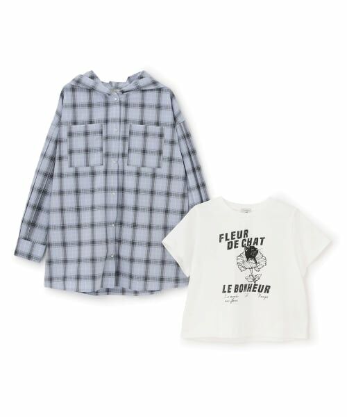 POM PONETTE AMI / ポンポネット アミ シャツ・ブラウス | 【AMI】フードシャツインナーTセット | 詳細2