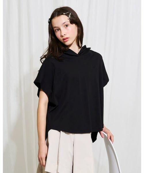 POM PONETTE AMI / ポンポネット アミ パーカー | 【AMI】【接触冷感】フレンチパーカ（黒）