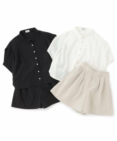 POM PONETTE AMI / ポンポネット アミ シャツ・ブラウス | 【AMI】ショルダータックフレンチブラウスセットアップ | 詳細14