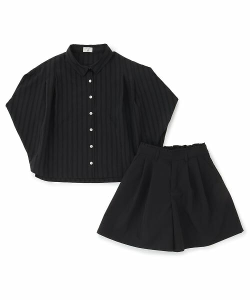 POM PONETTE AMI / ポンポネット アミ シャツ・ブラウス | 【AMI】ショルダータックフレンチブラウスセットアップ | 詳細2