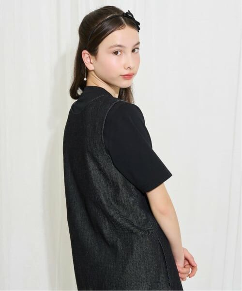 POM PONETTE AMI / ポンポネット アミ ミニ丈・ひざ丈ワンピース | 【AMI】【接触冷感】デニムバルーンジャンスカインナーセット | 詳細17