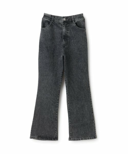 POM PONETTE AMI / ポンポネット アミ その他パンツ | 【AMI】ストレッチデニムフレアパンツ（黒）