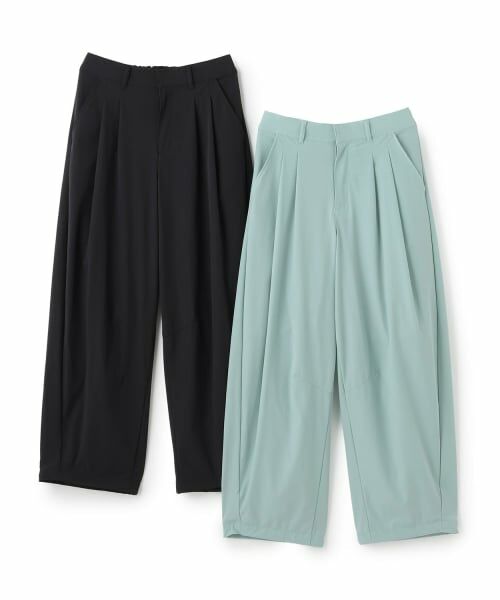 POM PONETTE AMI / ポンポネット アミ その他パンツ | 【AMI】【機能素材】タック入りバレルシルエットパンツ | 詳細10