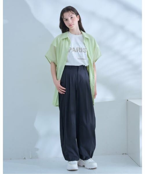 POM PONETTE AMI / ポンポネット アミ その他パンツ | 【AMI】【機能素材】タック入りバレルシルエットパンツ | 詳細16
