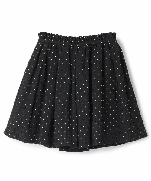 POM PONETTE AMI / ポンポネット アミ ミニ・ひざ丈スカート | 【AMI】ドットスカート×【接触冷感】インナーパンツセット | 詳細1