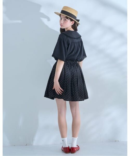 POM PONETTE AMI / ポンポネット アミ ミニ・ひざ丈スカート | 【AMI】ドットスカート×【接触冷感】インナーパンツセット | 詳細18