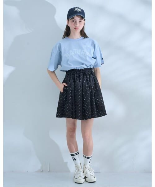 POM PONETTE AMI / ポンポネット アミ ミニ・ひざ丈スカート | 【AMI】ドットスカート×【接触冷感】インナーパンツセット | 詳細20